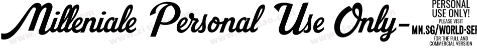 Milleniale Personal Use Only字体转换